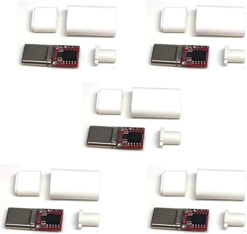Miniatura 9 de 1 unids USB-C PD QC DC5V 9V 12V 15V 20V voltaje ajustable módulo de disparador de potencia 5A Tipo-C entrada macho