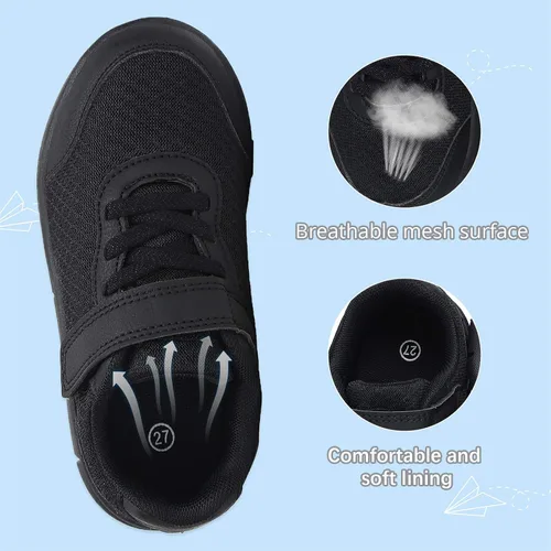 Miniatura 2 de Xingfujie Zapatos deportivos para niños y niñas, zapatos de tenis para correr y caminar