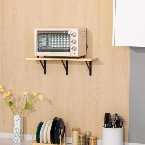 Miniatura 3 de Paquete de 12 soportes de estante de aleación de aluminio resistentes de 8 x 6 pulgadas, carga máxima de 360 libras, color negro, montaje en pared