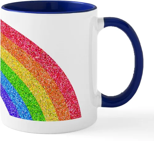 Miniatura 32 de CafePress Jake's Rainbow Shark - Taza de café de cerámica (11 oz)
