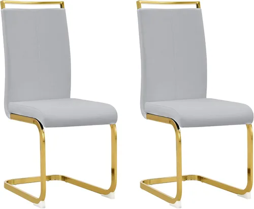 Miniatura 48 de Baysitone Juego de 6 sillas de comedor modernas, sillas laterales de comedor, sillas de cocina con asiento acolchado de piel sintética y respaldo