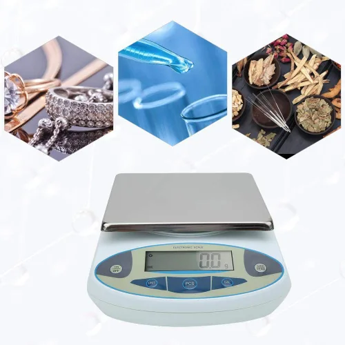 Miniatura 3 de Balanza digital, 44.1 lbs 0.00 oz Balanza de laboratorio de alta precisión Balanza electrónica analítica digital 100240V (US)