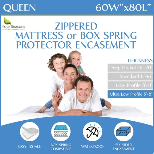 Miniatura 32 de Protector de colchón para sofá cama tamaño individual, 39 pulgadas de ancho x 72 pulgadas de largo x 5 pulgadas de profundidad, funda impermeable