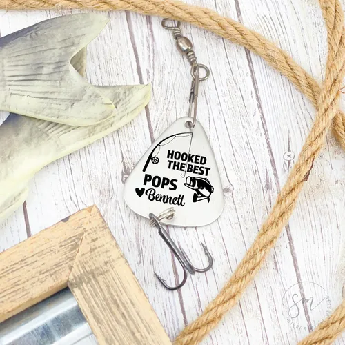Miniatura 3 de Regalo para papá enganchado el mejor señuelo de pesca para papá, regalo para el día del padre, idea de regalo para papá, señuelo de pesca, idea