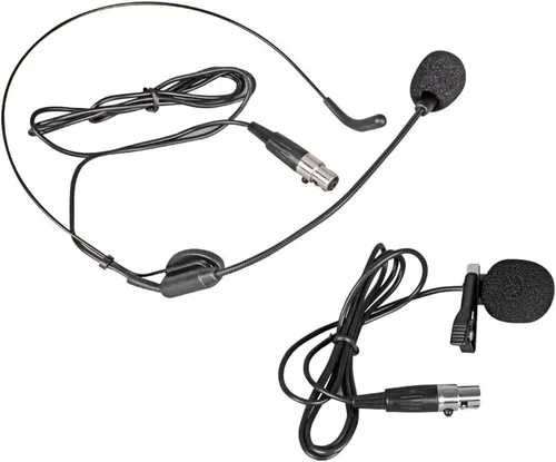 Miniatura 7 de Sistema de micrófono inalámbrico 6 canales Lavalier Mic Bodypacks Auriculares de solapa Frecuencia B Boda Fiesta Reunión Escuela Iglesia Conferencia