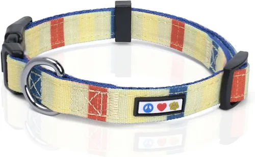 Miniatura 31 de Collar para mascotas Pawtitas, de 6 pies, suave, ajustable, color sólido, de nailon. El collar y arnés a juego para perros y cachorros, se venden