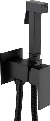 Miniatura 9 de Pulverizador de bidé de mano para agua tibia, bidé cuadrado, pulverizador de mano Shattaf Accesorio de baño para inodoro con válvula mezcladora