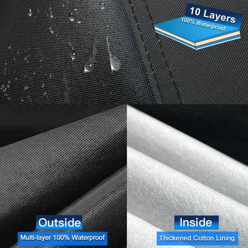 Miniatura 2 de Funda para Automóvil de 10 Capas Impermeable para Todo Clima para Coupé Hatchback, 100% Impermeable Fundas para Automóvil de Exterior Ajuste
