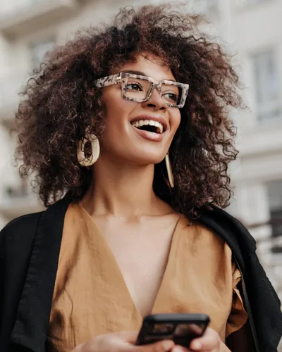 Miniatura 2 de JM Paquete de 3 gafas de lectura estilo Oprah para mujeres y hombres, elegantes gafas cuadradas con bloqueo de luz azul Color mixto