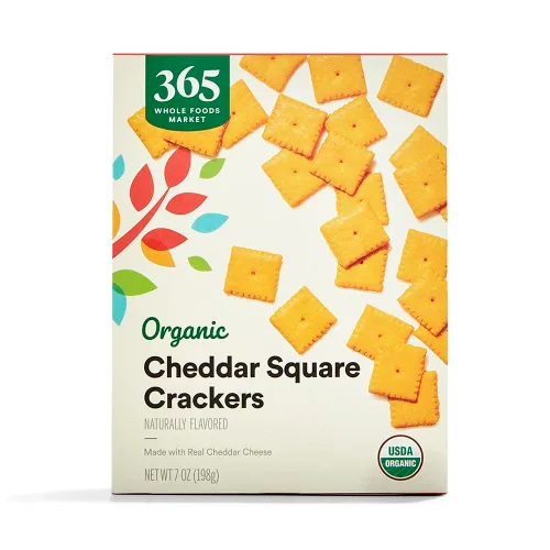 365 por Whole Foods Market, Cuadrados de Queso Cheddar Orgánico, 7 onzas (198 g)