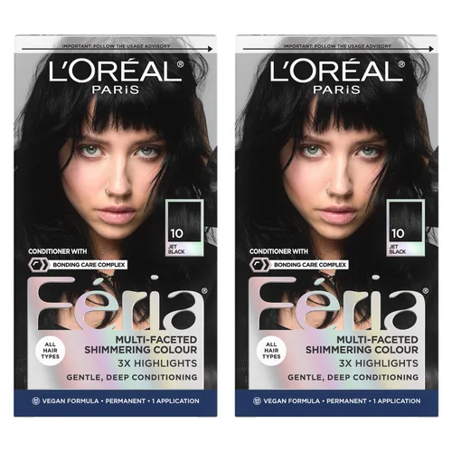 Miniatura 72 de L'Oreal Paris Feria - Tinte permanente multifacético y brillante, 60 Crystal Brown (castaño claro), paquete de 1 60 marrón claro