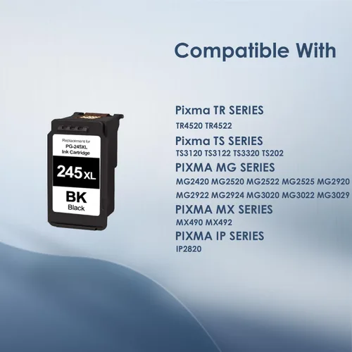 Miniatura 2 de PG-245XL Cartuchos de tinta negra de repuesto para Canon 245 245XL pg245 pg-245 para PIXMA MG2420 MG2522 MG2525 MG2920 MG2922 MG2924 MG3020 MG3022