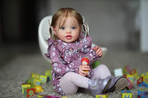 Miniatura 2 de Muñecas reborn de bebé suaves Angelbaby, muñecas realistas para niñas de 24 pulgadas, recién nacidas de silicona, muñecas que parecen reales