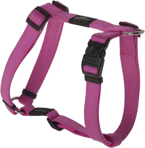 Miniatura 7 de Arnés reflectante ajustable para perros grandes; collar y correa a juego disponibles, rojo