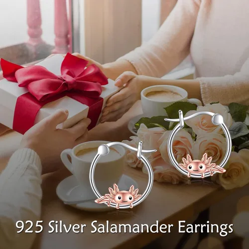 Miniatura 106 de VONALA Bonitos aretes de aro de plata de ley 925, regalos de cumpleaños para mujer