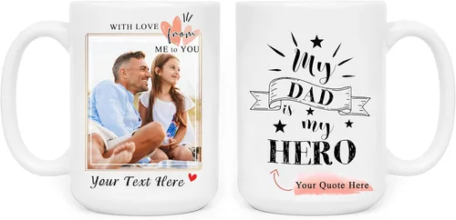 Miniatura 17 de SANTANNA Taza personalizada que cambia de color, texto fotográfico personalizado, taza de cerámica sensible al calor para parejas, amigos, familia