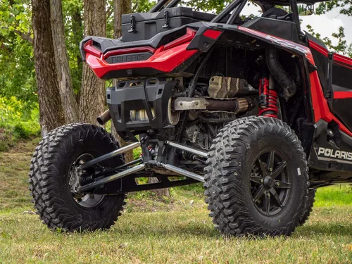 Miniatura 3 de SuperATV Brazos de radio traseros de aluminio Billet para Polaris RZR XP Turbo S / S4 (2018+) No funciona con parachoques traseros Polaris