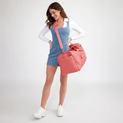 Miniatura 6 de Vera Bradley - Bolsa de viaje grande de algodón para mujer