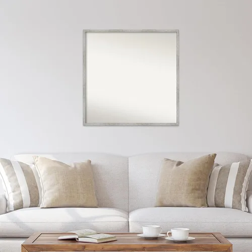 Miniatura 277 de Amanti Art Espejo de baño blanco para sobre el fregadero, 32 x 45 pulgadas, espejo de tocador rectangular blanco esbelto, marco de madera moderno