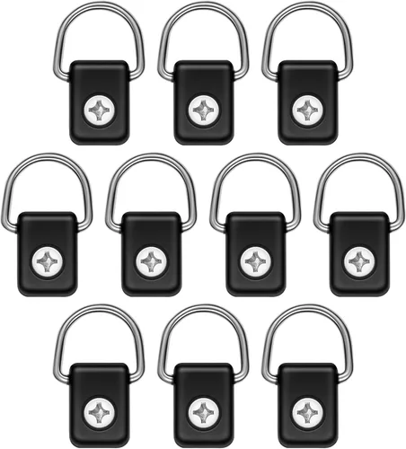 Anillos de amarre de anclaje para cargas, anillos D de aparejo de pesca de kayak con tornillos M6, anillo en D para kayak para barco, canoa, kayak,