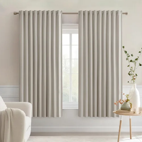 Miniatura 44 de MIULEE Cortinas opacas con pestaña trasera de 63 pulgadas de largo, juego de 2 paneles para sala de estar, dormitorio, privacidad, bolsillo