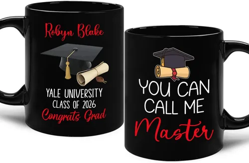 Miniatura 11 de Ever A Global Pandemic Couldn't Stop Me Taza de café de regalo para amigos graduados, taza de café negra de graduación personalizada con nombre