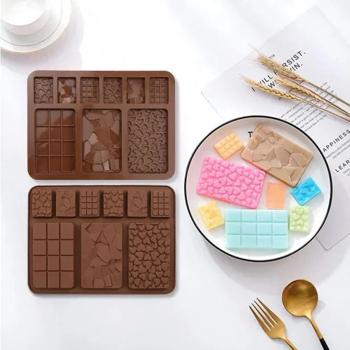Miniatura 2 de 4 moldes de silicona para chocolate, moldes de chocolate con 9 cavidades, moldes de silicona para chocolate con 9 cavidades, moldes de caramelo