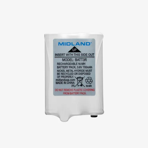 Miniatura 2 de Midland® Paquetes de baterías recargables AVP14 LXT600, T50 T60, Blanco, 3.15x 2.3X 0.5