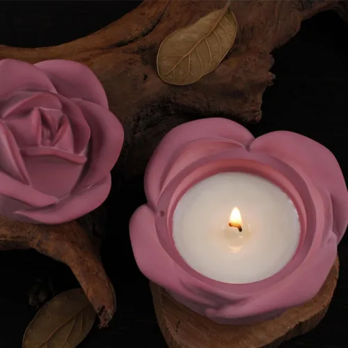 Miniatura 5 de 1 juego de moldes de resina para tarros de velas, moldes de silicona con tapa para fundición de resina epoxi para caja de almacenamiento de joyas
