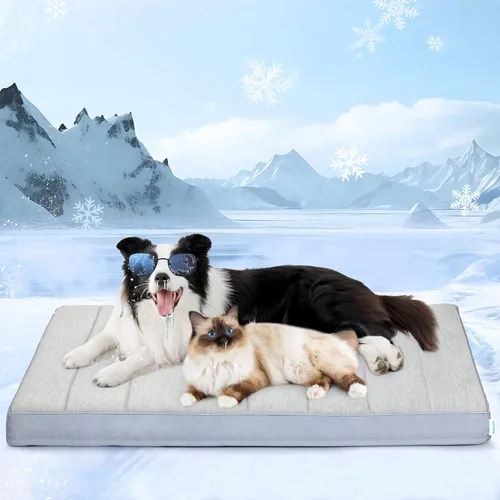 Miniatura 30 de Tapete para jaula para perros de tamaño XL, cama de espuma viscoelástica de 41 x 27 pulgadas, lavable y antideslizante, tapete ultrasuave para Oscuro