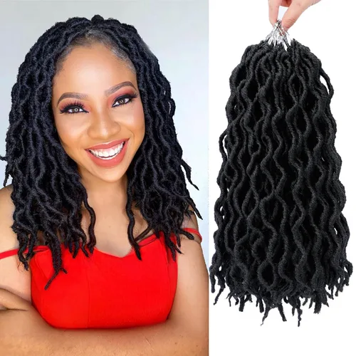 Miniatura 16 de Cabello de ganchillo de 14 pulgadas, 6 paquetes/lote de trenzas de ganchillo suaves gitanas, trenzas onduladas de ganchillo de 3 tonos, rizadas