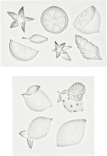 Miniatura 10 de Molde de silicona de limón con 15 cavidades, molde de mousse para hornear, bandeja de hornear con forma de fruta para postres, chocolates, dulces