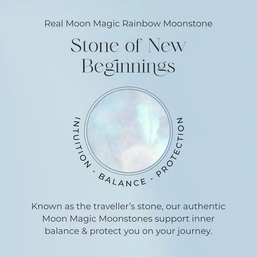 Miniatura 5 de Moon Magic - Authentic Moonstone Ring - FlowReal 925 Sterling Silver - 18k Rose Gold Raw Rainbow Moonstone Rings for WomenGenuine Moonstone Jewelry