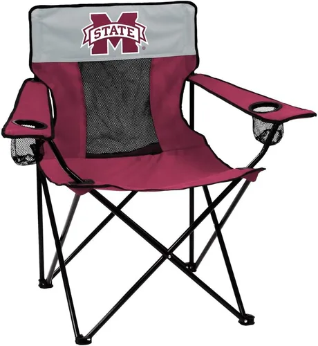 Miniatura 33 de Logo Brands NCAA Georgia Bulldogs Elite Silla Portátil - Silla Premium para Exteriores con Portavasos, Marco de Acero con Recubrimiento en Polvo