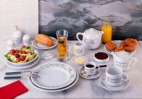 Miniatura 4 de Pillivuyt Brasserie Cuenco con pies, 2.5 cuartos de galón
