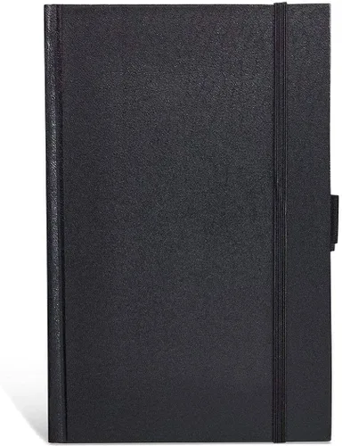 Miniatura 6 de KINGART Juego de cuaderno de bocetos de tapa dura, 5.5 x 8.5 pulgadas, paquete de 2, 80 hojas cada una (70 libras / 3.88 oz/m²), cuadernos negros