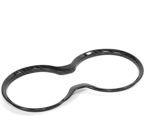 Miniatura 7 de para Jeep Grand Cherokee 2011-2021 Cubierta de Moldura del Portavasos Delantero, Anillo del Portavasos de la Fila Delantera ABS Accesorios Interiores