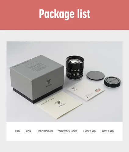 Miniatura 6 de TTArtisan Accesorio de lente manual F0.95 APS-C de 1.969 in de longitud vertical para cámaras compatibles Sony E Mount con A5000 A5100 A6000 A6100