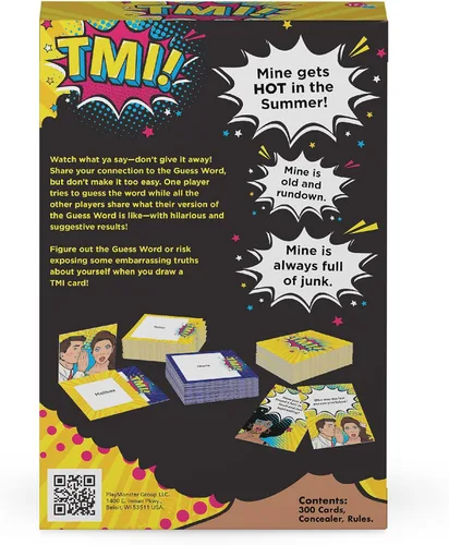 Miniatura 5 de TMI - Divertido juego de cartas de fiesta con humor sugerente - No vayas allí, demasiada información - para mayores de 17 años - con 4 o más