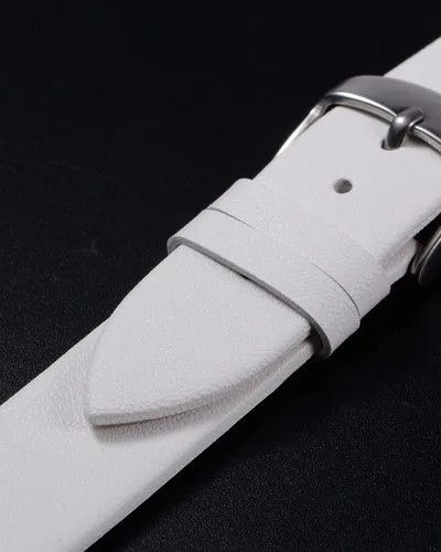 Miniatura 4 de uxcell Correa de cuero genuino de varios tamaños, correa de reloj de cuero fina y elegante plana para hombres y mujeres
