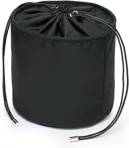 Organizador de bolso alto para mujer, de lona, redondo, organizador de bolso, bolso organizador redondo para cosméticos, bolsa de maquillaje