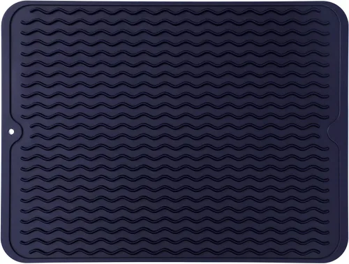 Miniatura 130 de MicoYang Alfombrilla de silicona para secado de platos para múltiples usos, fácil de limpiar, ecológica, resistente al calor, alfombrilla
