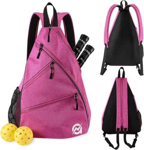 Miniatura 9 de A11N SPORTS Bolsa de Pickleball, Bandolera Reversible con Correa Cruzada/Mochila para Mujeres y Hombres