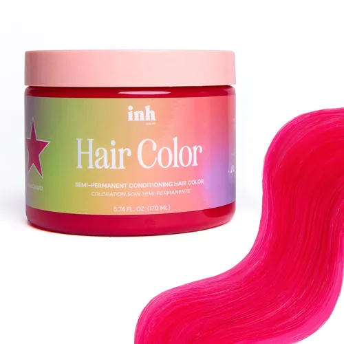 Miniatura 11 de INH Tinte semipermanente para el cabello, acondicionador de depósito de color, tinte rosa para el cabello, sin blanqueador, sin peróxido, tinte