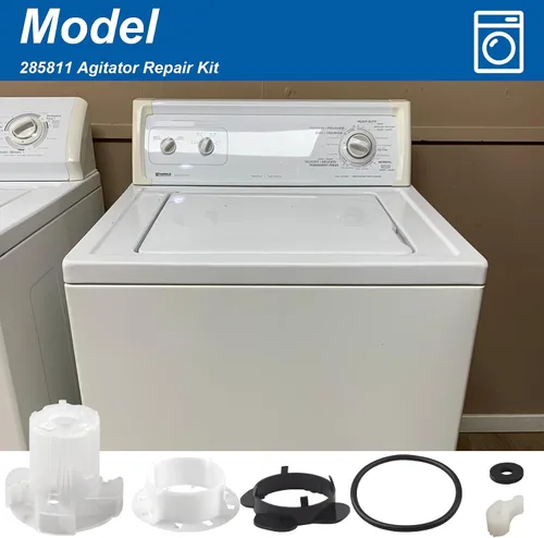 Miniatura 3 de 285811 Kit de reparación de agitador de lavadora de repuesto para lavadoras Whirlpool y Kenmore, compatible con AP3138838, 2744, 285746, 285811VP