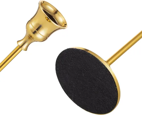 Miniatura 4 de Juego de 15 portavelas dorados para candelabros, portavelas cónicos Inweder de metal altos para centro de mesa, boda, decoración del hogar, comedor
