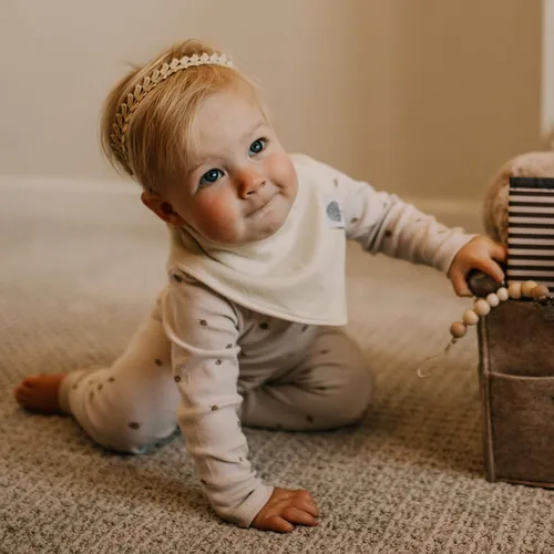 Miniatura 4 de Parker - Baberos tipo bandana para bebé, paquete de 4 baberos para niños, niñas, unisex Duna