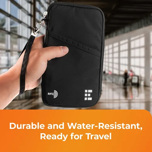 Miniatura 8 de Zero Grid Passport Wallet - Travel Document Holder wRFID Blocking