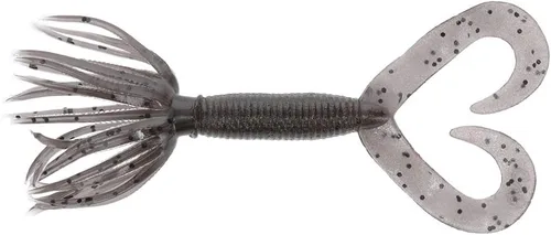 Miniatura 9 de Yamamoto - Hula Grub - Anzuelo de doble cola. CALABAZA VERDE CON ESCOPA NEGRA GRANDE (10 PACK)