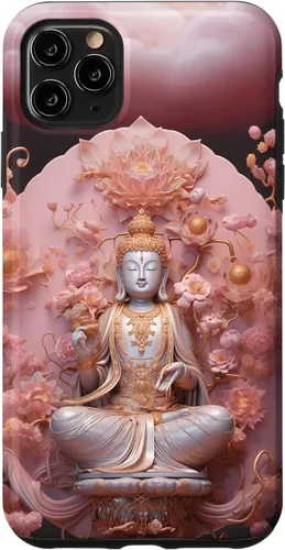 Miniatura 13 de iPhone 16 Pink Buddha - Lotus Flower - Spiritual Buddhism Buddhist Case